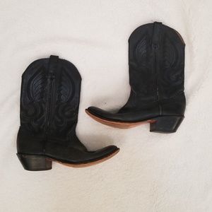 Black Cowboy Boots 8.5